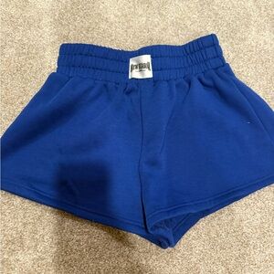 Blue sweat shorts